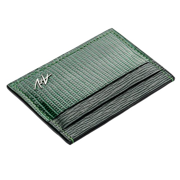 Handcrafted Lizard Wallet – Luxury Edition - Green Color - Picture 3 of 5